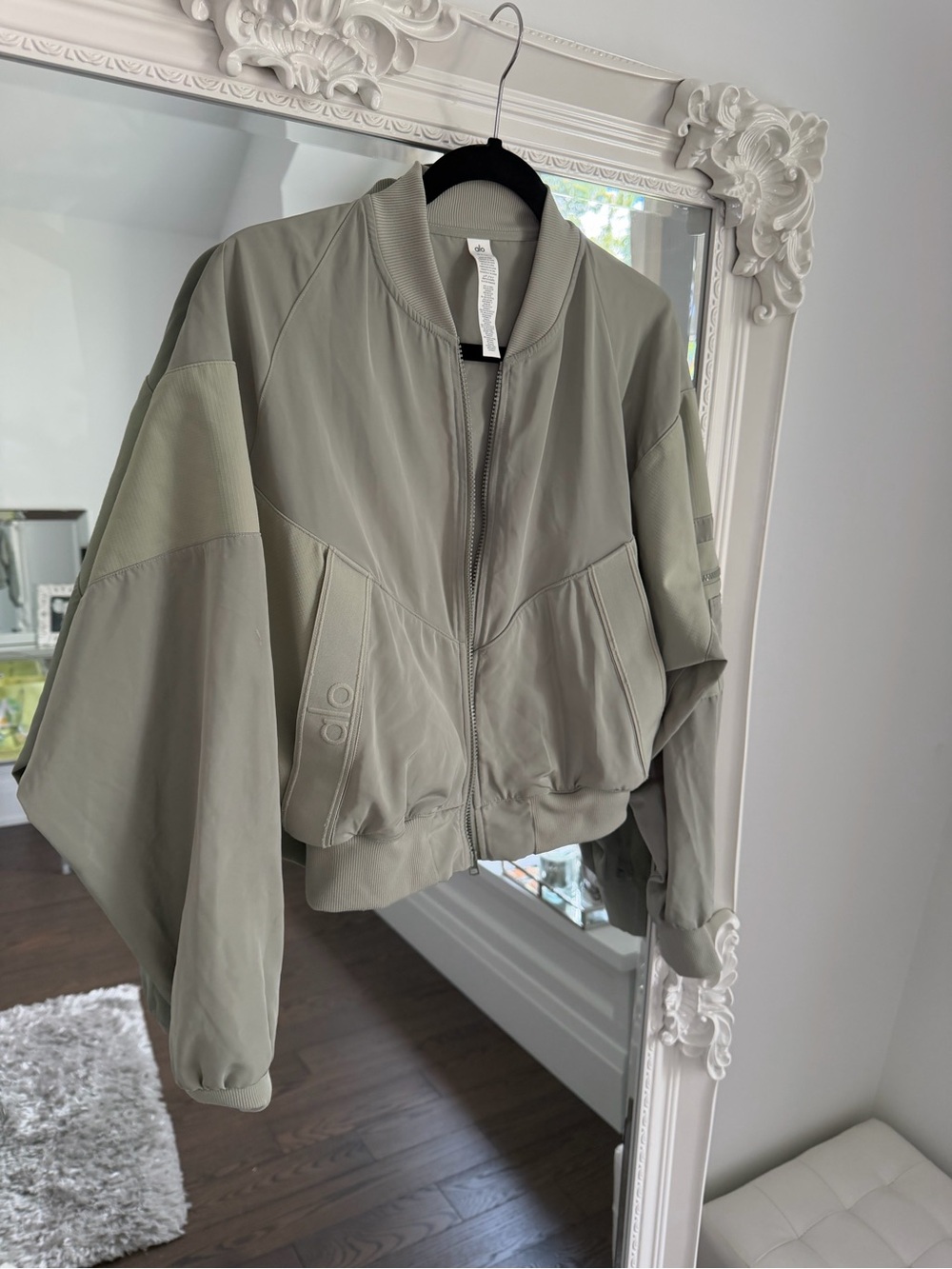 ALO Yoga Olive Green Bomber Jacket